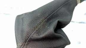 Gear knob BMW X1 F48 16-19 leather black, worn, scratches, needs cleaning
