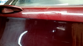 Door assembly front right Jeep Cherokee KL 14- keyless, red PRV, worn overlay, bumps, dent