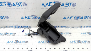 Armrest assembly BMW X1 F48 16-19 leather black for phone, without wireless charging