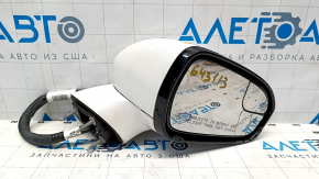 Side mirror right Ford Fusion mk5 13-20 11 pins, turn signal, heating, backlight, white UG, broken element, broken housing