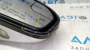 Side mirror right Ford Fusion mk5 13-20 11 pins, turn signal, heating, backlight, white UG, broken element, broken housing