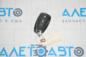 Chevrolet Bolt 17-keyless key, 4 buttons, small chips on chrome