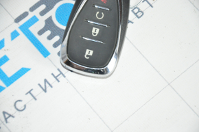Chevrolet Bolt 17-keyless key, 4 buttons, small chips on chrome