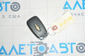 Chevrolet Bolt 17-keyless key, 4 buttons, small chips on chrome