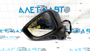 Left side mirror Mazda 3 14-16 BM prerest 3 pins, black, rubbed