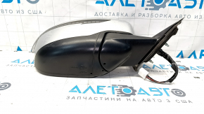 Side mirror right Nissan Rogue 17-20 7 pins, heated, turn signal, silver K23, scratches