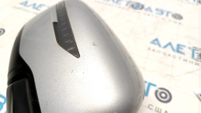 Side mirror right Nissan Rogue 17-20 7 pins, heated, turn signal, silver K23, scratches