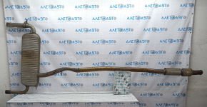 Muffler rear part with barrel BMW X1 F48 16-22 B46 AWD with damper, with catalytic converter