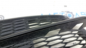 Front bumper grille right Audi A6 C7 16-18 rest, mesh, black gloss, sand