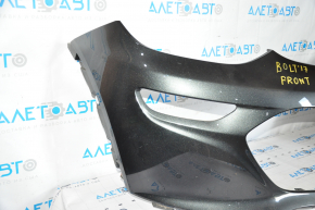 Front bumper bare Chevrolet Bolt 17-21 graphite G7Q, scratches, abrasions, small dent