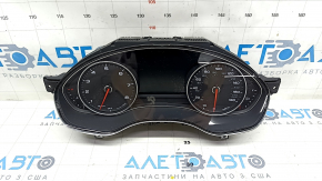 Instrument cluster Audi A6 C7 16-18 without night vision for projection, 87k