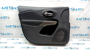 Door trim card front left Jeep Cherokee KL 19- black, for seat memory with black leather insert, leather armrest