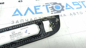 Door sill trim outer rear left Audi A6 C7 12-18 black, with chrome, with backlight, broken guides