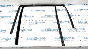 Upper rear right door molding with glass seal BMW X5 G05 19-23 chrome