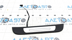 Door sill trim outer rear right Audi A6 C7 12-18 black, with chrome, with backlight, broken guides