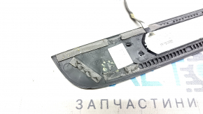Door sill trim outer front left Audi A6 C7 12-18 black, with chrome, with backlight, broken guides