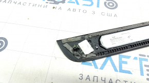 Door sill trim outer front right Audi A6 C7 12-18 black, with chrome, with backlight, broken guides
