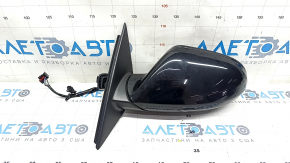 Side mirror left Audi A6 C7 12-18 14+2 pins, for auto warehouse, BSM, turn signal, auto-dimming, black