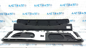 Rear shelf Audi A6 C7 16-18 rest for curtain, black, without plugs, mount is peeled off, scuffs