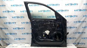 Door assembly front left Audi Q5 8R 09-17 keyless, blue LX5R, bumpers, worn door trim