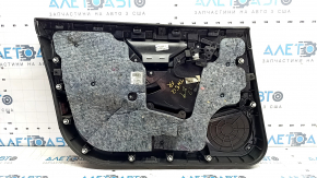 Door trim card front right Tesla Model S 12-15 pre-rest black, with gray insert, with window lift control, scuffs on chrome
