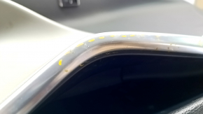 Door trim card front right Tesla Model S 12-15 pre-rest black, with gray insert, with window lift control, scuffs on chrome