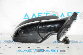 Side mirror right Chevrolet Bolt 17-12 pins, black with chrome molding, with camera, turn signal, BSM, scratches