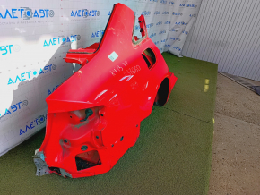 Quarter wing rear right Audi A4 B8 08-16 sedan, sawed off, red, dent