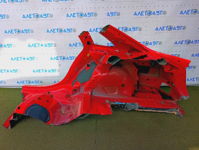 Quarter wing rear right Audi A4 B8 08-16 sedan, sawed off, red, dent