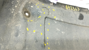 Front right mudguard front part Audi A6 C7 16-18 rest, cracks, broken