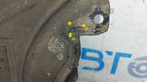 The rear left underbody protection of the Audi A6 C7 12-18 is torn and pressed
