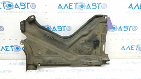 The rear right underbody protection of the Audi A6 C7 12-18 is torn
