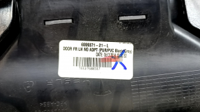 Door trim card front left Tesla Model S 12-15 pre-rest black, with gray insert, with window lift control, worn