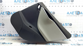Door trim card rear right Tesla Model S 12-15 pre-rest black, with backlight, with gray insert, worn chrome
