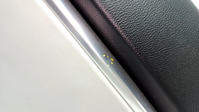 Door trim card rear right Tesla Model S 12-15 pre-rest black, with backlight, with gray insert, worn chrome