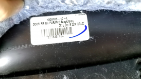 Door trim card rear right Tesla Model S 12-15 pre-rest black, with backlight, with gray insert, worn chrome