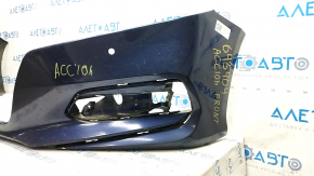 Bare front bumper Honda Accord 18-20 for parking sensors, blue, worn, broken mount, not