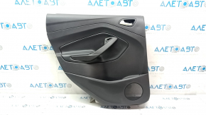 Door trim card rear left Ford Escape MK3 17-19 rest black, armrest leather, dent