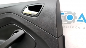 Door trim card rear left Ford Escape MK3 17-19 rest black, armrest leather, dent