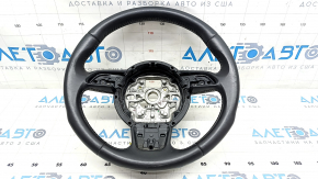 Bare steering wheel Audi A6 C7 12-18 leather black, worn