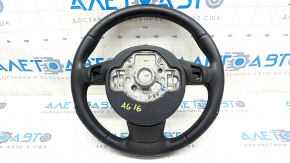 Bare steering wheel Audi A6 C7 12-18 leather black, worn