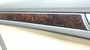 Door trim card rear left Audi A4 B8 13-16 rest, brown, with beige insert leather, armrest leather, molding under the tree, sedan, crack molding