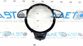 Steering wheel cover Audi A6 C7 12-18 black gloss, scratches