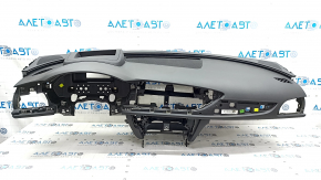Torpedo front panel with AIRBAG Audi A6 C7 16-18 rest for projection, black, scratches