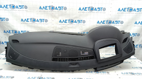 Torpedo front panel with AIRBAG Audi A6 C7 16-18 rest for projection, black, scratches