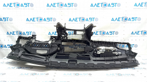 Torpedo front panel with AIRBAG Audi A6 C7 16-18 rest for projection, black, scratches