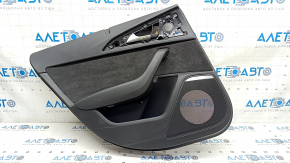 Door trim card rear left Audi A6 C7 12-18 under curtain, BOSE, Alcantara, black leather