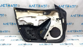 Door trim card front right Mazda 3 14-18 BM black with black insert cloth, armrest plastic