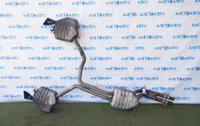 Exhaust line middle section with barrels Audi A6 C7 16-18 3.0T AWD
