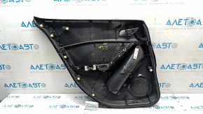 Door trim card rear right Mazda 3 14-18 BM black, with black insert cloth, armrest plastic
